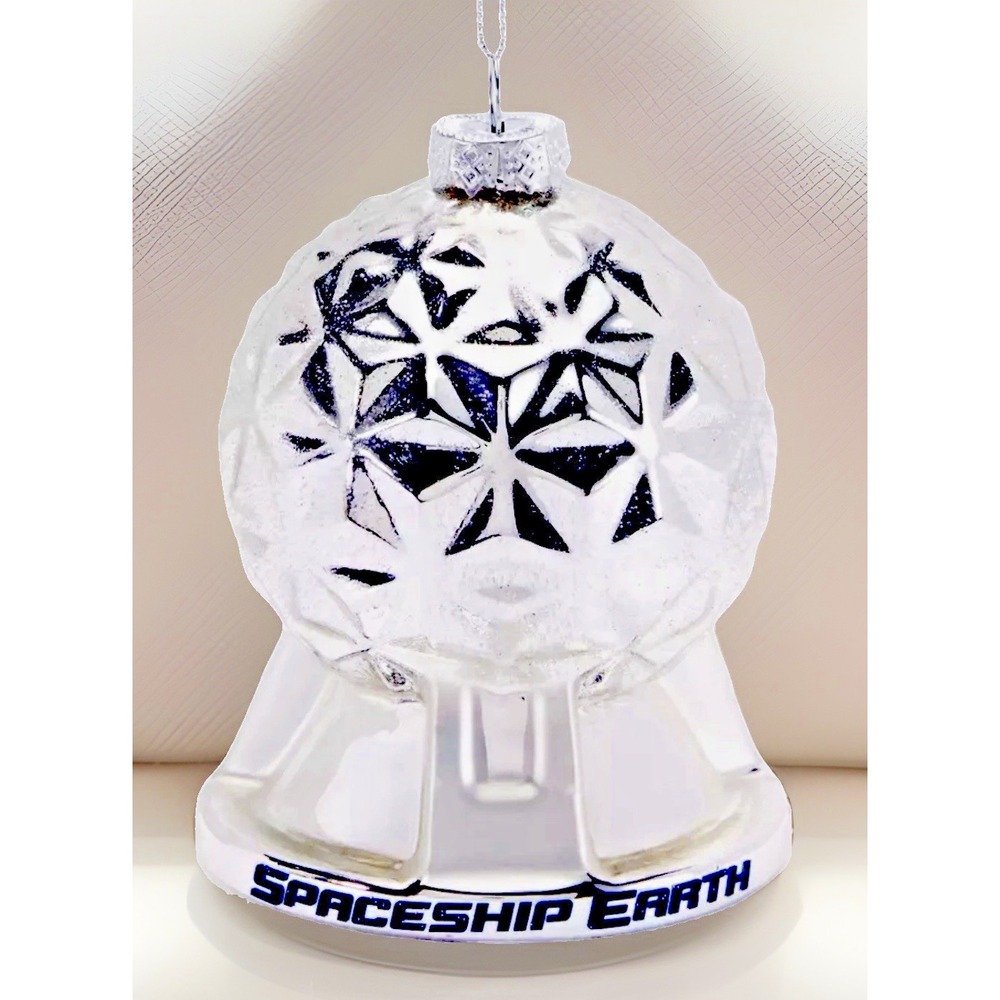 2026 Disney Parks Spaceship Earth Epcot Glass Ornament